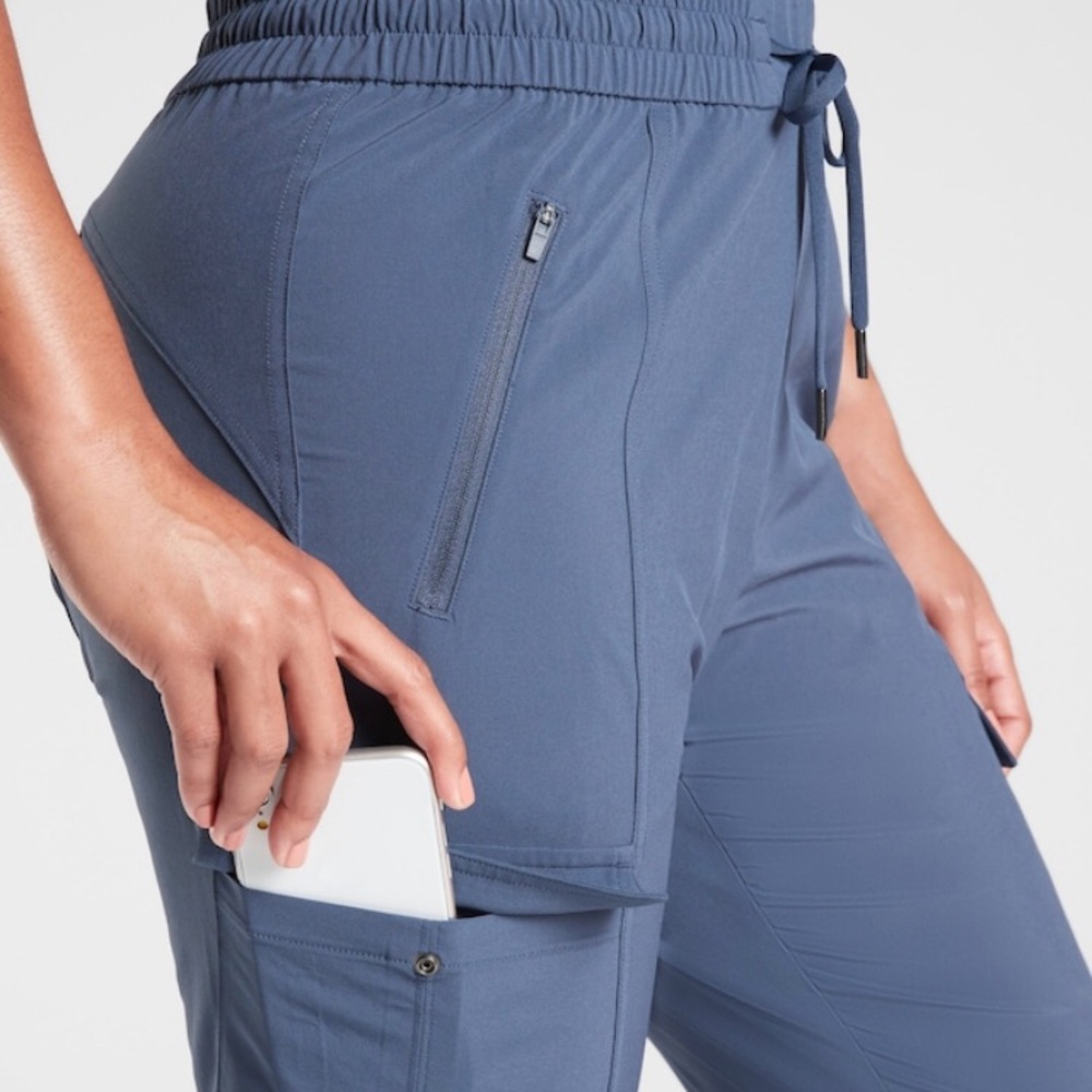 Athleta Unbound Jumpsuit Iron Blue NWOT Small - Picture 3 of 7